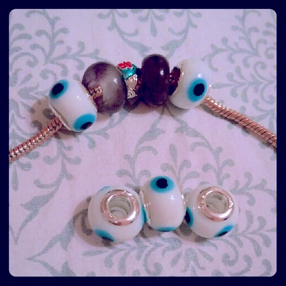 Murano glass lamp work bracelet charm - Picture 1 of 4